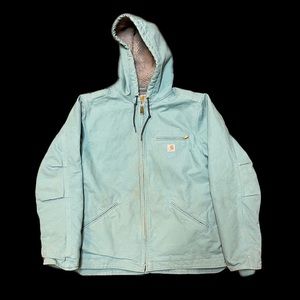 Carhartt Jacket Teal Sandstone Blue/Green Womens Size Large